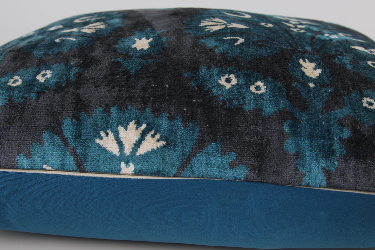 Silk Velvet Ikat Cushion