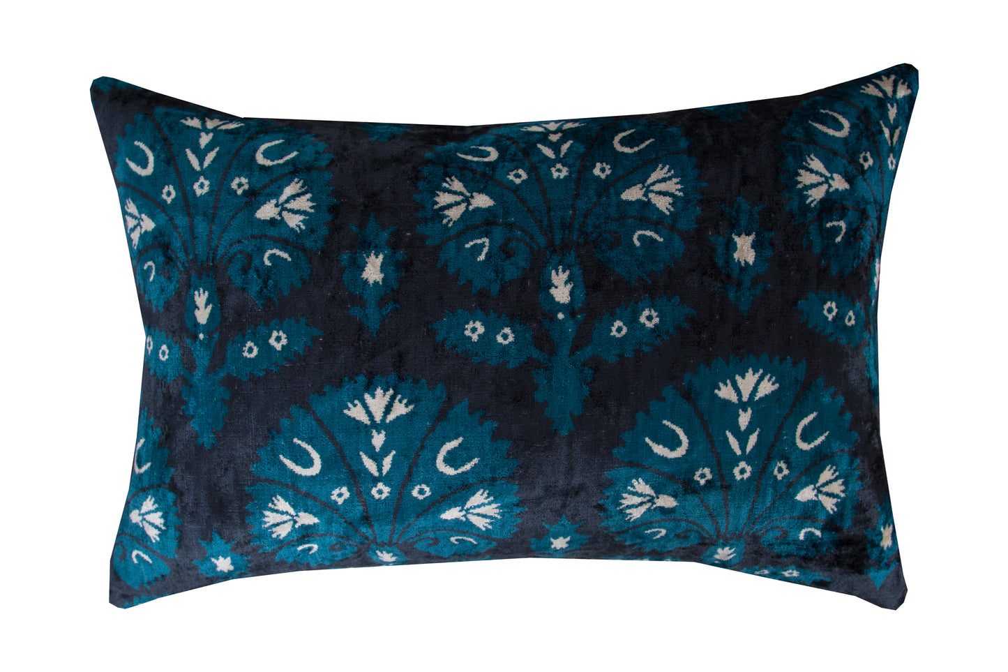 Silk Velvet Ikat Cushion