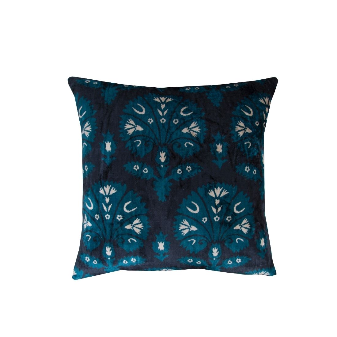 Silk Velvet Ikat Cushion