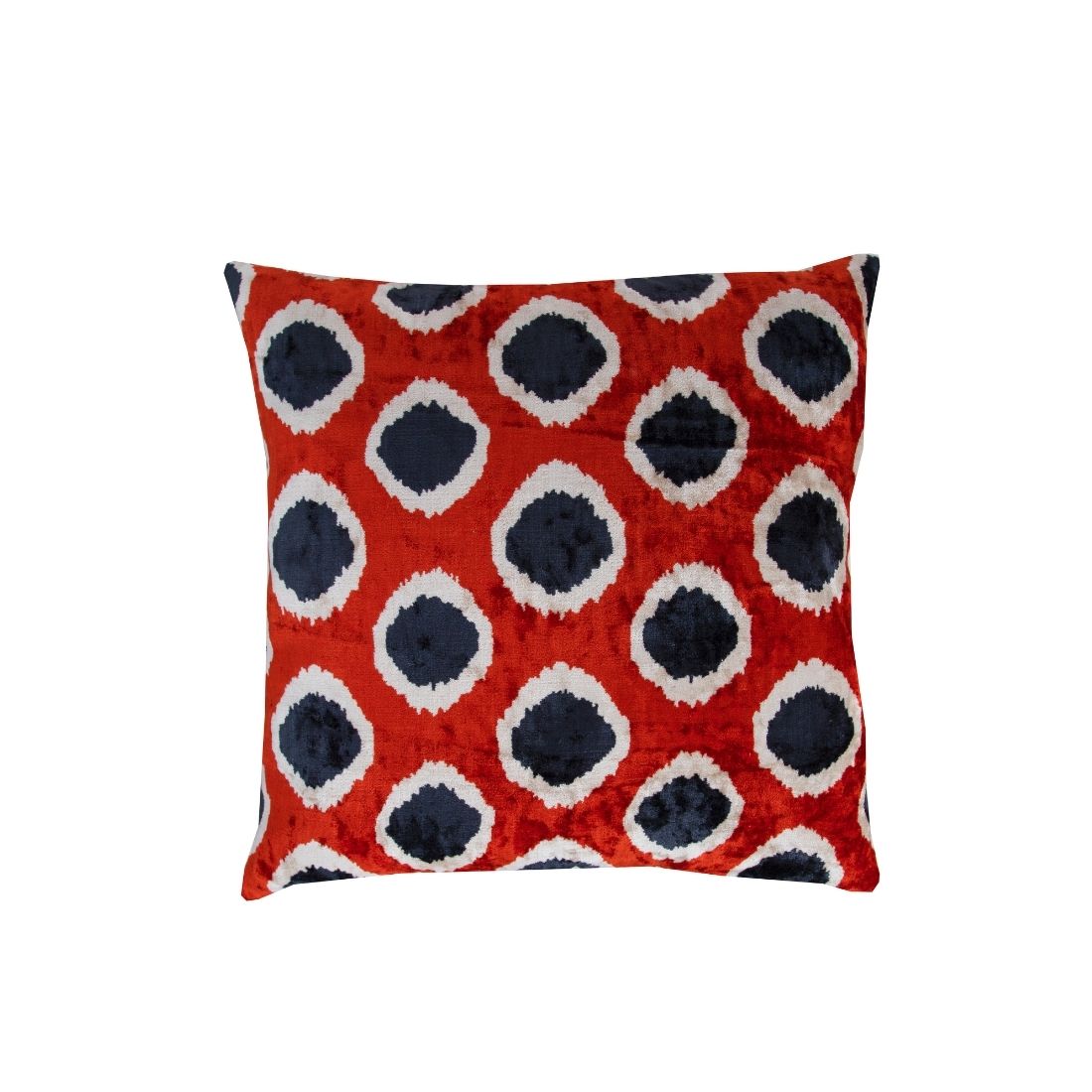 Silk Velvet Ikat Cushion