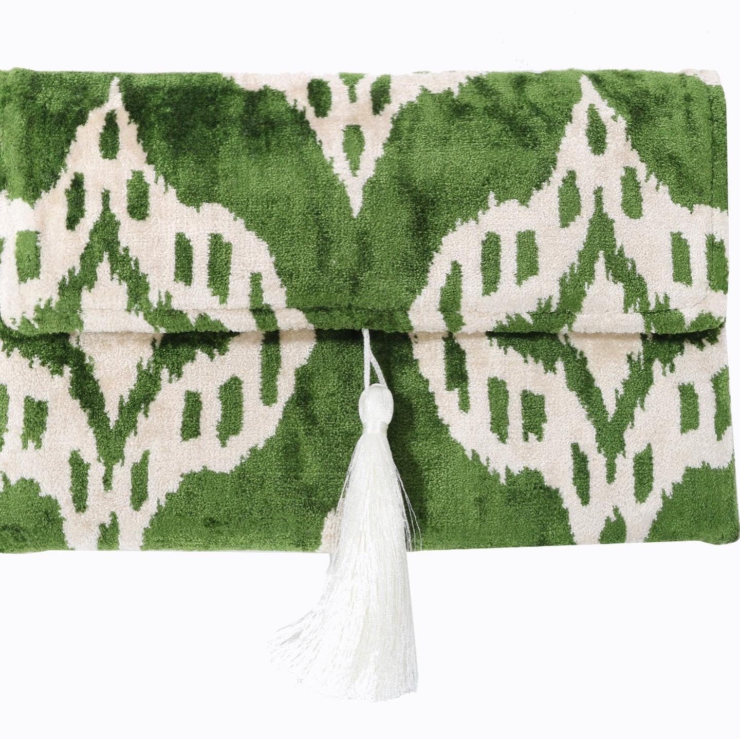 Luxuryc Eden Garden Ikat Clutch