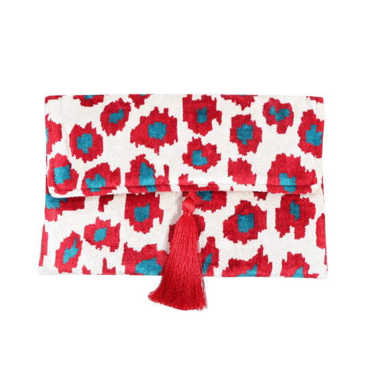 Luxury Ladybird Ikat Clutch